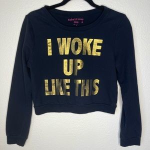 Women’s‎ Junior Cropped Sweatshirt Rebellious One Size Medium